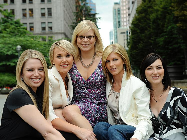 Members of the Smart Cookies money club, clockwise from left: Angela Self, Katie Dunsworth, Andrea Baxter, Sandra Hanna, and Robyn Gunn.  (Gordan Dumka/Gordan Dumka Photography)