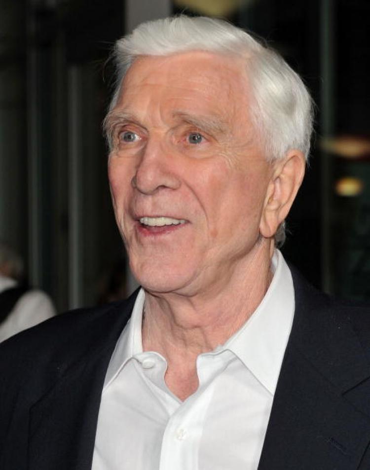 Leslie Nielsen in Oct. 2009 in Los Angeles, California.  (Alberto E. Rodriguez/Getty Images)