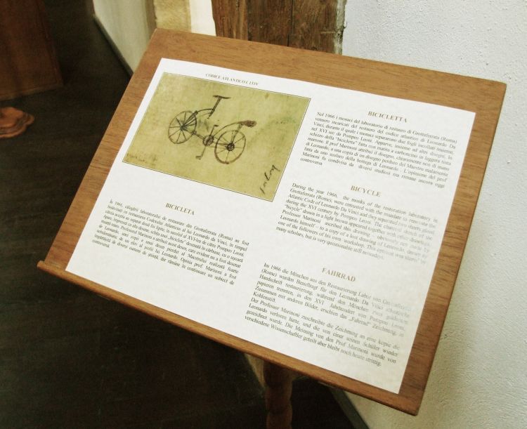 da Vinci, bicycle info