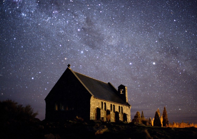 The Church of the Good Shepherd in the Aoraki Mackenzie International Dark Sky Reserve. (Fraser Gunn) 