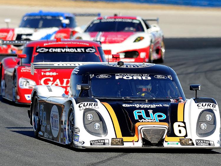 The #6 Continental Tires Shank Racing Dallara Ford driven by AJ Allmendinger held the lead in the 49th Grand Am Rolex 24 after six hours of racing. (John Harrelson/Getty Images)