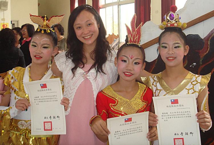 Students, choreographed and directed by Lin Ching-Ping, won awards at various national dance competitions. (Lin Ching-Ping)