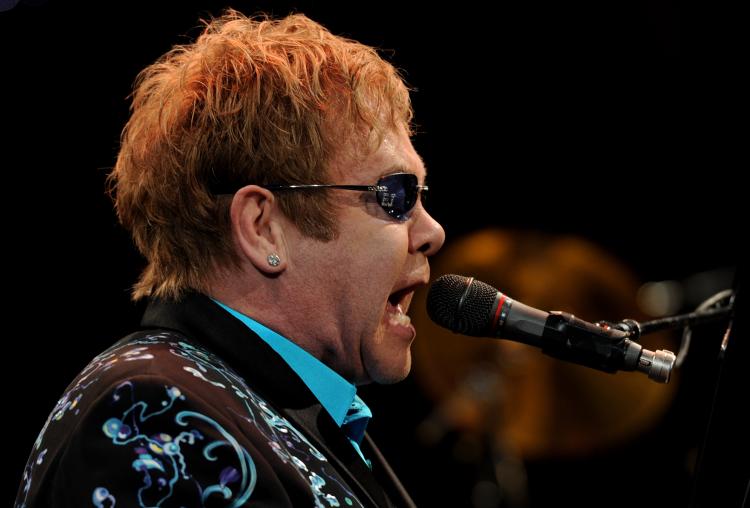 Elton John performs onstage at The Citizens Business Bank Arena on November 5, 2010 in Ontario, California. (Kevin Winter/Getty Images)