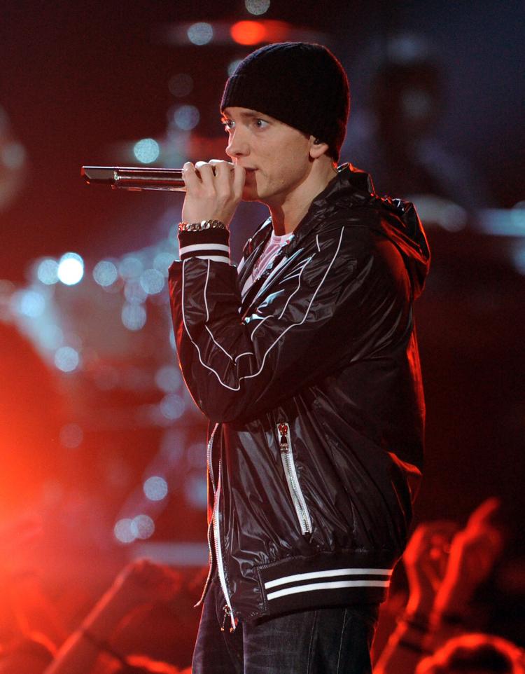 Eminem leads all male performers with eight nominations at the MTV Video Music Awards on Sunday night. (Kevin Winter/Getty Images)