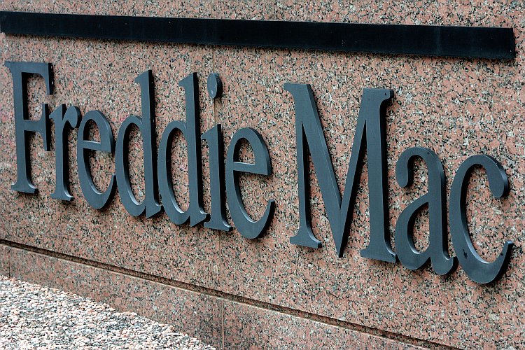 A Freddie Mac sign sits in front of its headquarters July 10, 2008 in McClean, Virginia