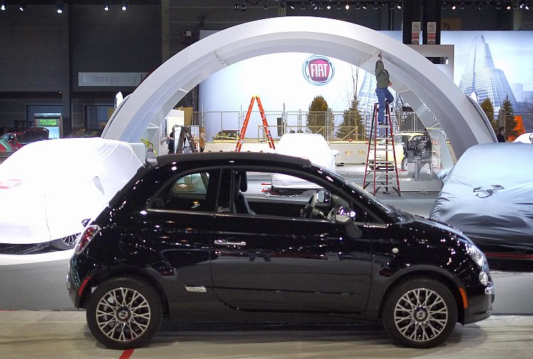 A Fiat 500 subcompact