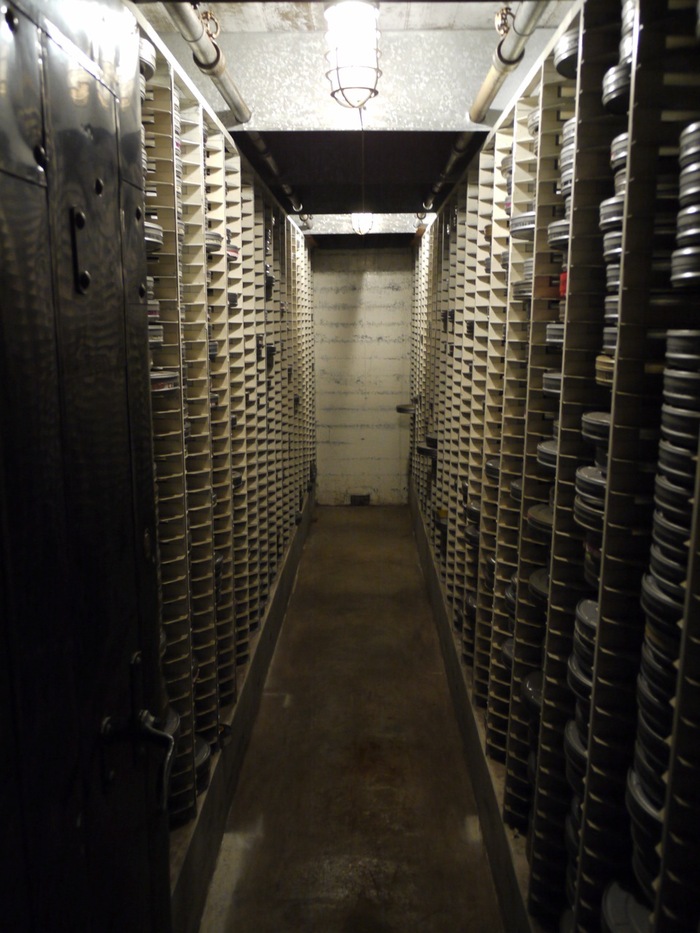 The vault at the Sherman Grindberg Film Library in Los Angeles, Calif. (Guy Morell/Advanced Film Capture)
