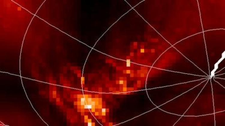 Scientists discovered fog moving across the south pole. (Mike Brown/Caltech)