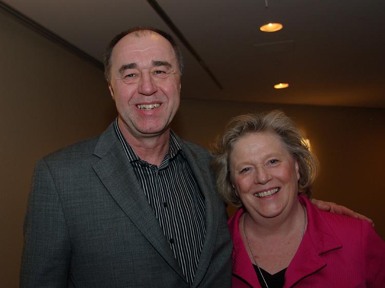 Mr. and Mrs. French at the Divine Performing Arts show at Toronto's John Bassett Theatre.  (The Epoch Times)