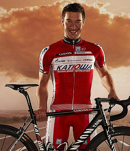Katusha's Denis Galimzyanov admitted to using the banned substance EPO to improve his cycling performance. katushateam.com 