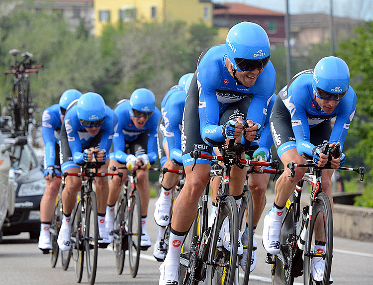 Garmin-Barracuda prepares for team time trials, and the effort paid off with a stage win Wednesday. (slipstreamsports.com)