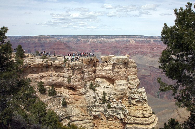 Tourist view the Grand Canyon