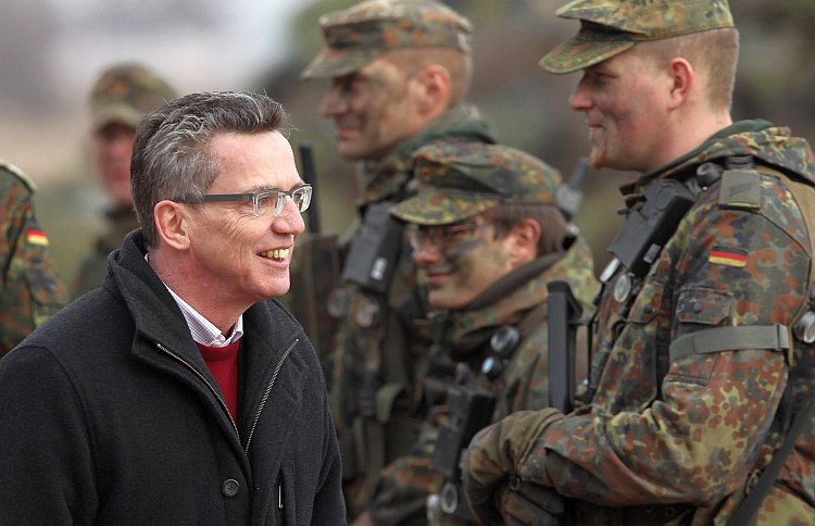 German Defense Minister Thomas de Maizière