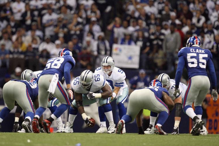 GRUDGE MATCH: NFC rivals, New York Giants and Dallas Cowboys will go head to head this Sunday at Cowboys Stadium. (Ronald Martinez/Getty Images)