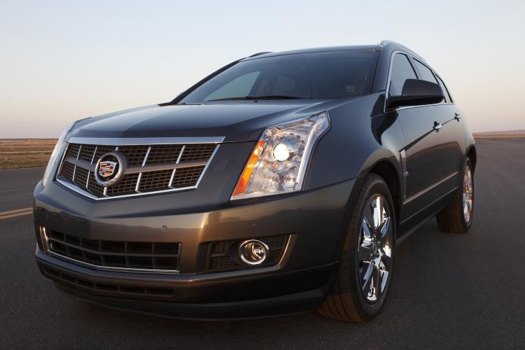 The 2011 Cadillac SRX, one of the models of GM cars being recalled due to seatbelt issues. (Courtesy of GM)