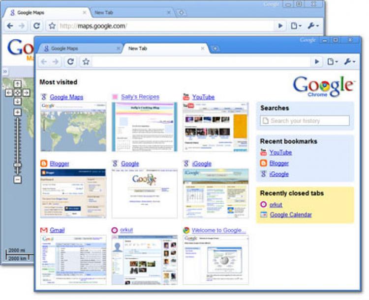 Google Chrome browser. Google announced that it would soon launch a new operating system also Chrome. (Google)