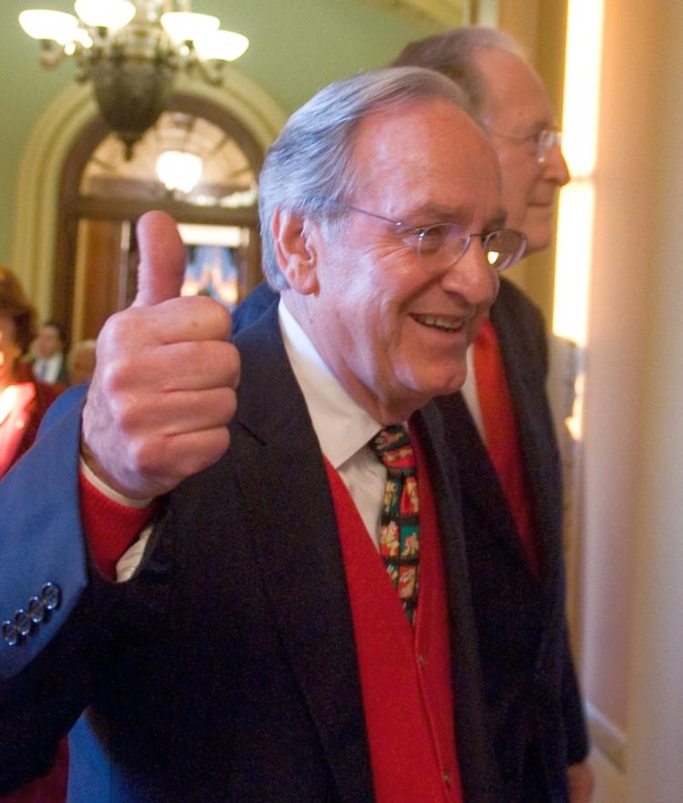 U.S. Democratic Senator Tom Harkin (R) of Iowa said, 'Going to college should not be like going to a casino, where the odds are stacked against you.' (Saul Loeb/AFP/Getty Images)