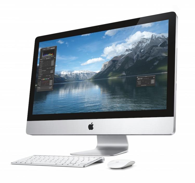 The new Apple iMac with a 27-inch display.  (Photo courtesy of Apple)