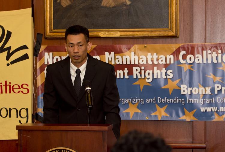 PLEASE PARDON: Tam Pham, a Vietnamese immigrant who faces deportation after spending 17 years in jail, asks Gov. Andrew Cuomo to expand the state's Immigration Pardon Panel so he can have a chance at permanent residency.  (Phoebe Zheng/The Epoch Times)