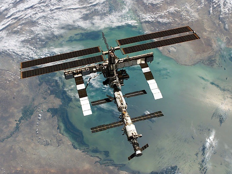 The International Space Station from Above. (Courtesy of STS-114 Crew, NASA.gov)