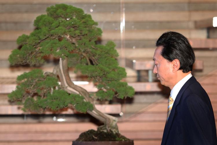 Japanese Prime Minister Yukio Hatoyama leaves his official residence after speaking to the media on June 2, 2010, in Tokyo, Japan. Hatoyama announced he is to step down as Japan's prime minister, just nine months after his election win.  (Kiyoshi Ota/Getty Images)