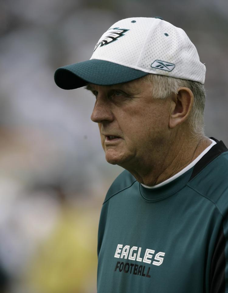 TRUE MASTERMIND: Philadelphia Eagles defensive coordinator Jim Johnson (1941-2009) was one of the best defensive minds the NFL had ever seen.  (Chris Gardner/Getty Images)