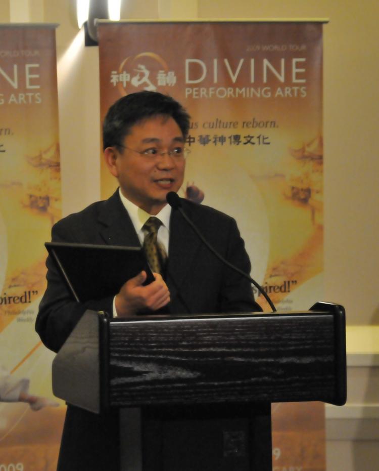 Joe Wang, president of New Tang Dynasty Television Canada (Jerry Wu/The Epoch Times)