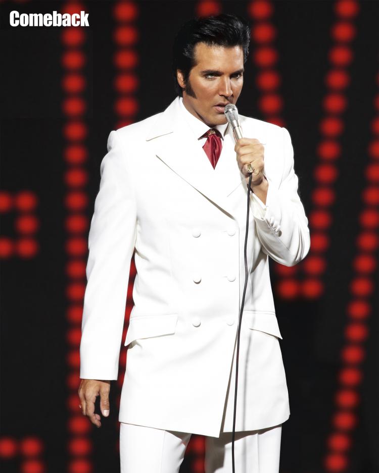 Long live the the King. Impersonator Stephen Kabakos channels Elvis. (Stephen Kabakos)