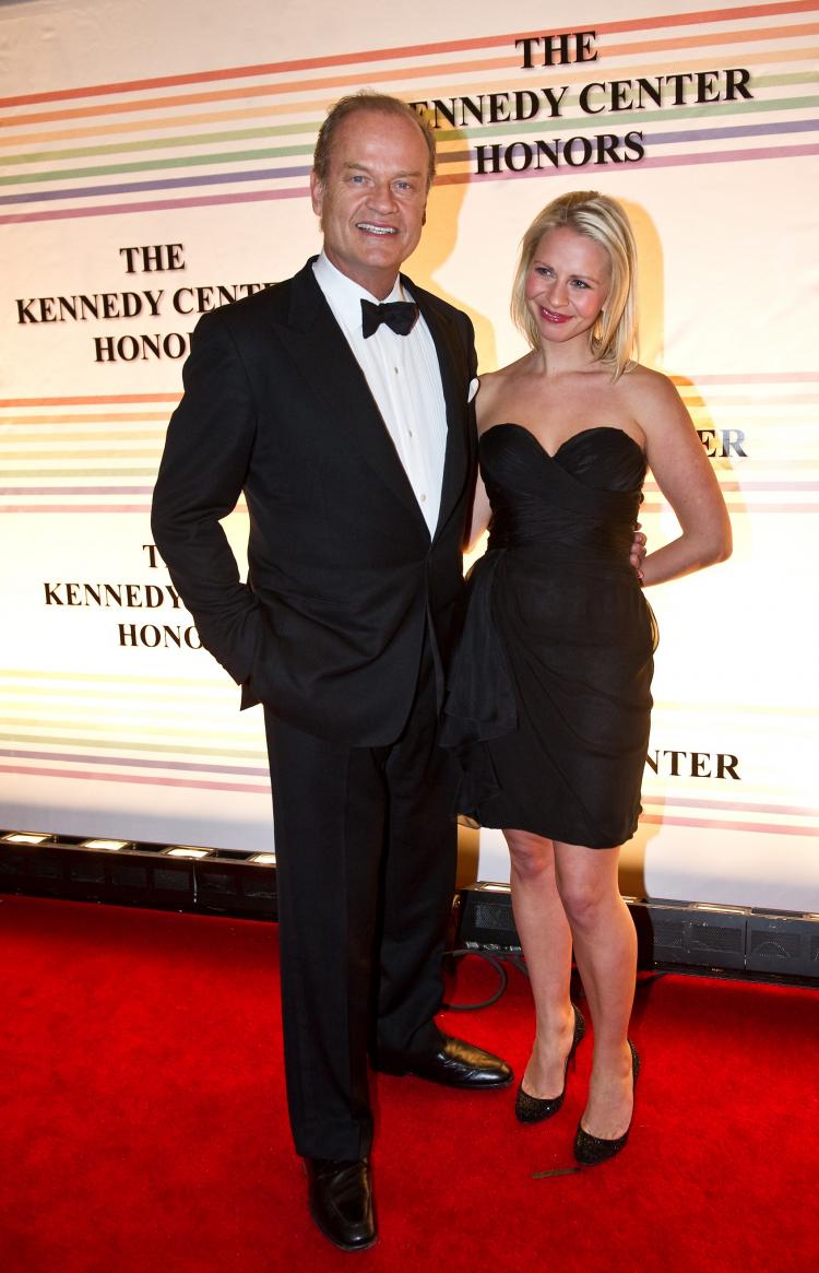 Kelsey Grammer (L) and his new fiance Kayte Walsh at the Kennedy Center Honors gala performance at the Kennedy Center in Washington on December 5. (NICHOLAS KAMM/AFP/Getty Images)
