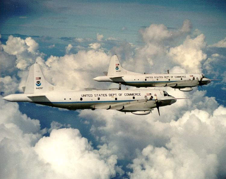 NOAA WP-3D Orion aircraft were used to collect ozone data for this study. (NOAA)