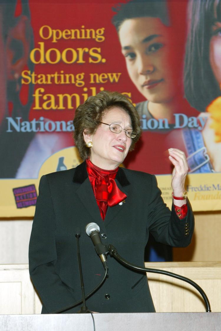 Chief Judge, New York State Hon. Judith S. Kaye participates in National Adoption Day 2003 at Queens County Family Court November 22, 2003 in New York City. (Matthew Peyton/Getty Images) Chief Judge, New York State Hon. Judith S. Kaye participates in National Adoption Day 2003 at Queens County Family Court November 22, 2003 in New York City. (Matthew Peyton/Getty Images)
