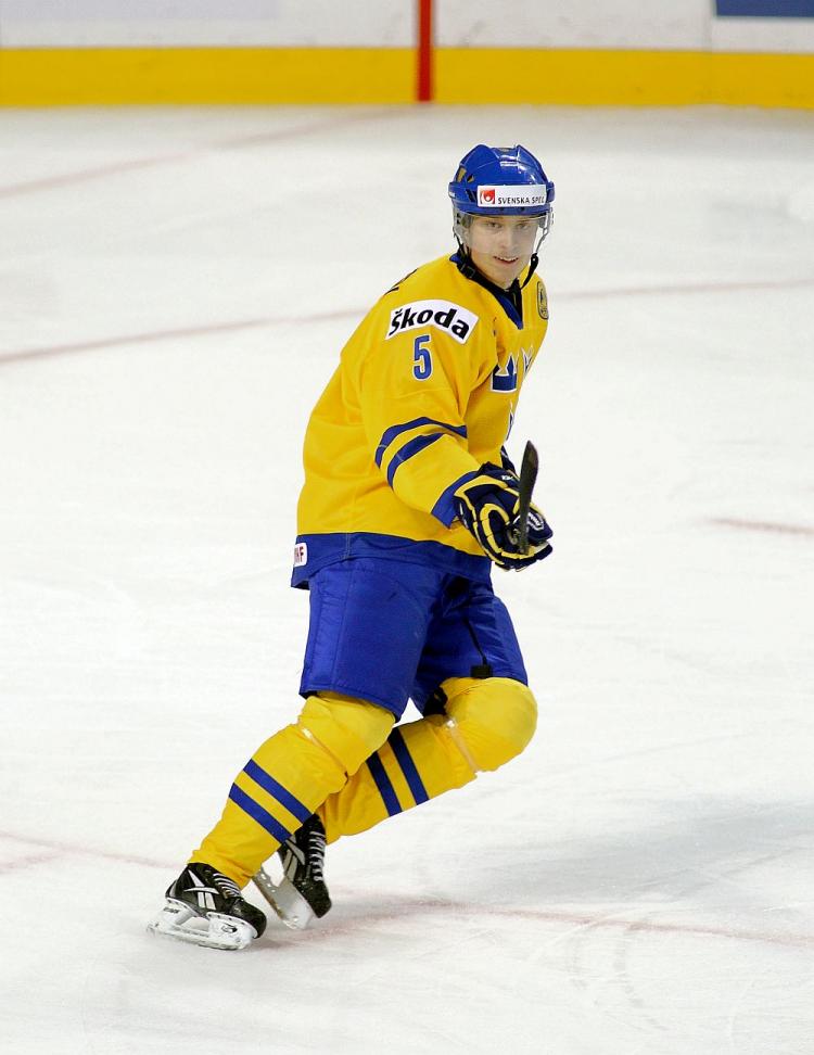 TOP PRIZE: Sweden's Adam Larsson ranks among all defensemen in the 2011 NHL Draft set to take place on June 24. (Rick Stewart/Getty Images)