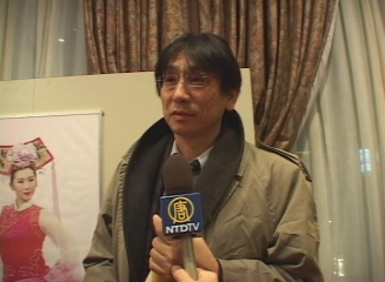 Shinichi Tokunaga, an attorney of the legal team of Global Lawsuit Against Jiang Zemin.  (Courtesy of NTDTV)