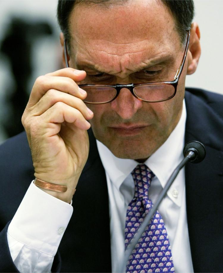 SHAMED: Lehman Brothers Holdings Inc. CEO Richard Fuld Jr. appears at a House Financial Services Committee hearing in Washington, DC October 2008. (Alex Wong/Getty Images)