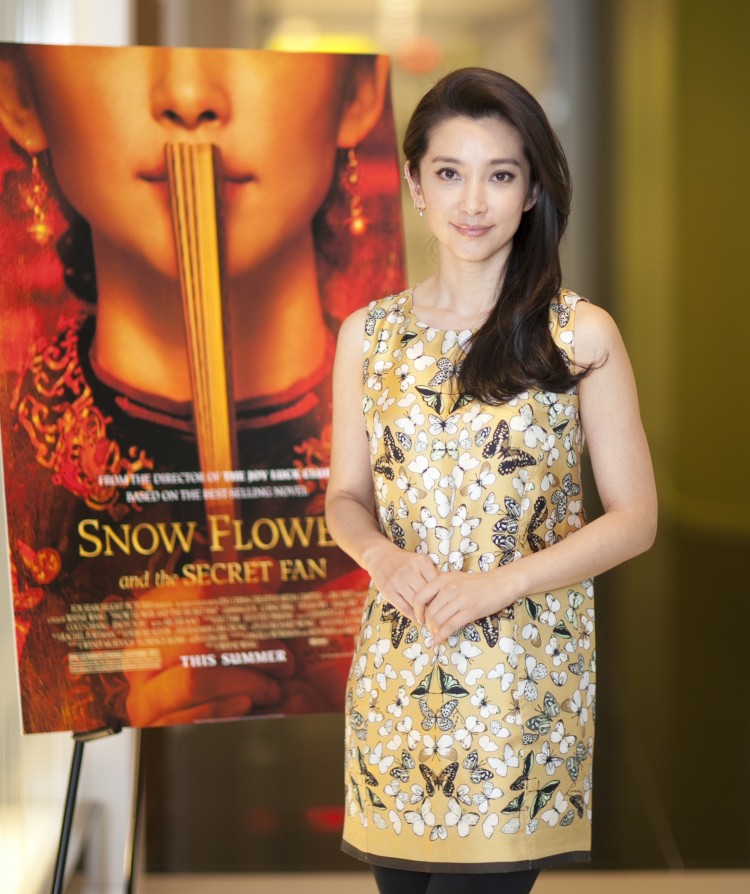 'Snow Flower and the Secret Fan' actress Bingbing Li at a press conference at the Fox Searchlight Pictures office in Manhattan, July 13.  (Edward Dai/ Epoch Times)