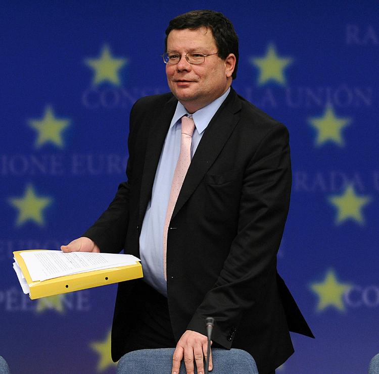 Czech Deputy Prime Minister Alexandr Vondra argues that the European Council will have to improve monitoring and regulation of financial institutions. (John Thys/AFP/Getty Images)