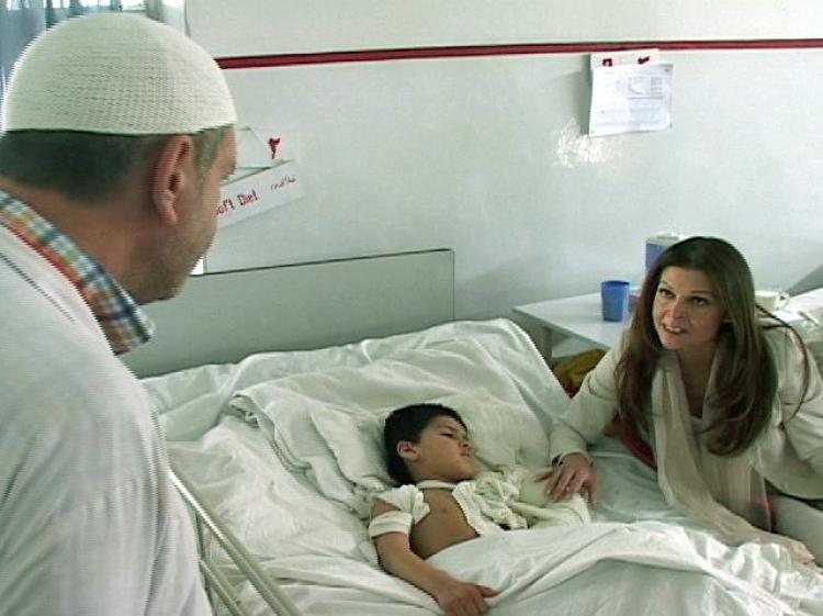 FOCUSED: Sonia Nassery Cole visits the Children's Hospital in Kabul, Afghanistan. (Iqbal Ahmad)