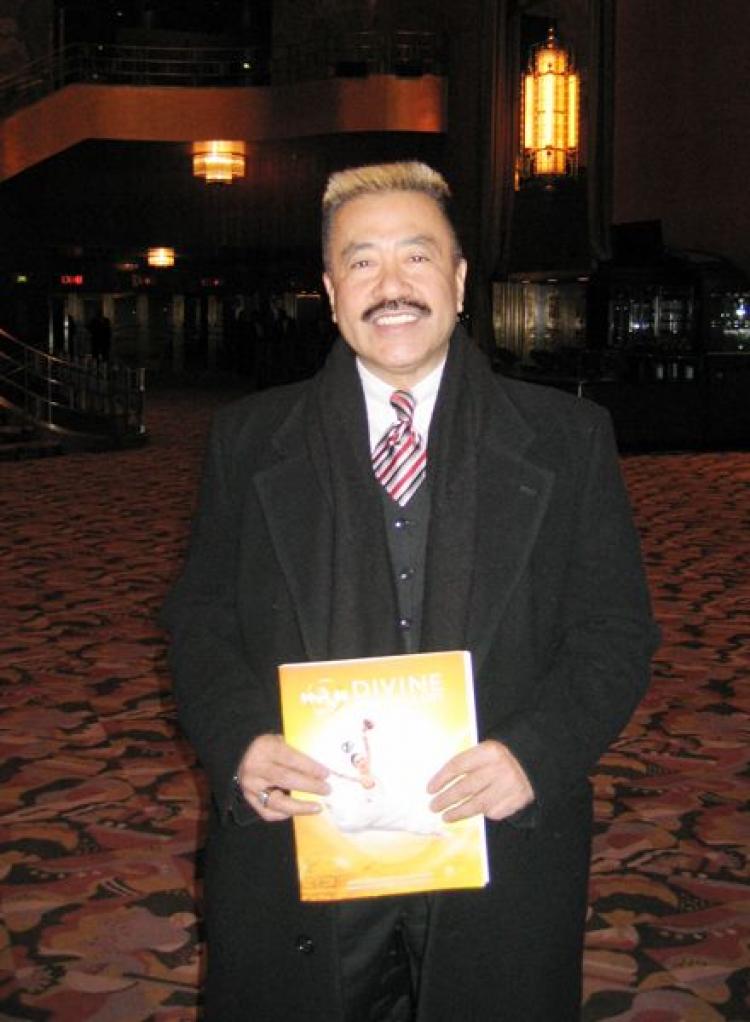 Martial arts master Bill Louie at Radio City Music Hall on January 25, the eve of the Lunar New Year. (Wei Junyu/The Epoch Times)