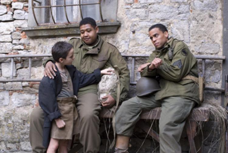 Matteo Sciabordi, Omar Benson Miller, and Michael Ealy in