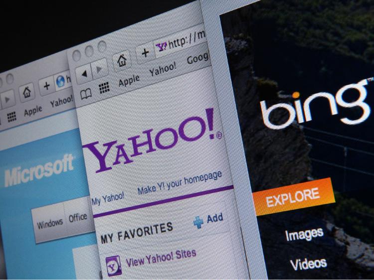 Microsoft and Yahoo have announced a 10-year Internet search partnership in an attempt to take away users from search giant Google. (Justin Sullivan/Getty Images)