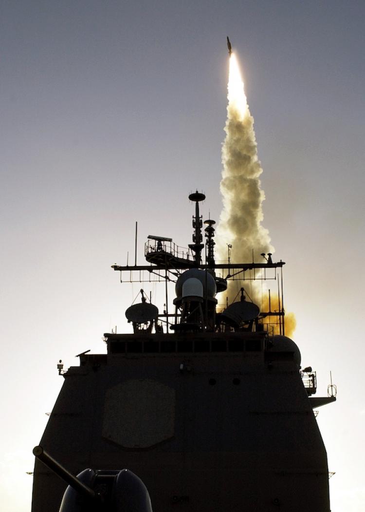 A Missile-3 is launched from Lake Erie. The US will deliver these SM-3 interceptor missiles to Poland between 2015 and 2018 as part of NATO's plan to defend its allies in Europe from possible threats from Iran. (US Navy via Getty Images)