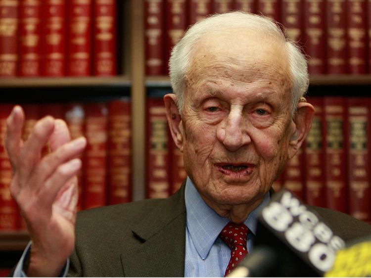 Manhattan District Attorney Robert Morgenthau charged Li Fang Wei and his businesses with 118 counts.  (Mario Tama/Getty Images)