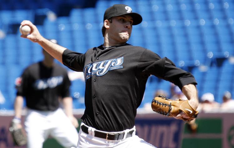 Toronto Blue Jays pitcher Brandon Morrow was one out away from a no-hitter on Sunday against the Tampa Bay Rays. (Abelimages/Getty Images)