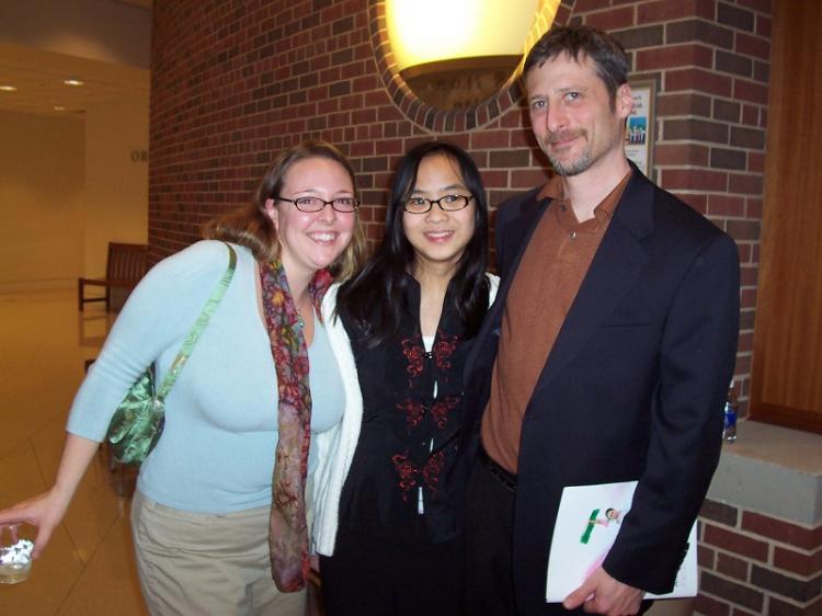 Mr. and Mrs. Rugo and their daughter Lily.  (The Epoch Times)