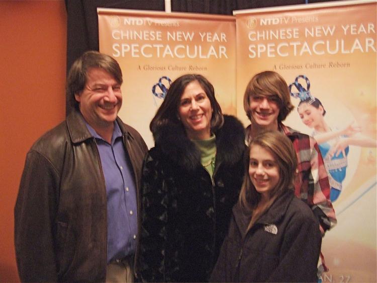 The Paul family were amongst the audience at the New Jersey Performing Arts Center. (The Epoch Times)