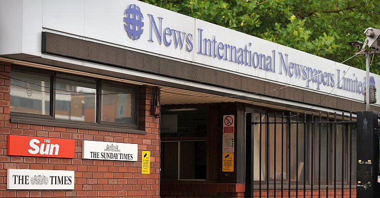The company headquarters of News International