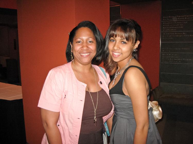 Ms. Lindsey and her daughter came to the first Shen Yun show at NJPAC in Newark on May 22, 2010.  (Joshua Philipp/The Epoch Times)