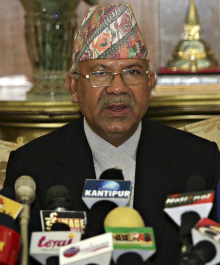 File photo of Nepalese Prime minister Madhav Kumar (STR/AFP/Getty Images)