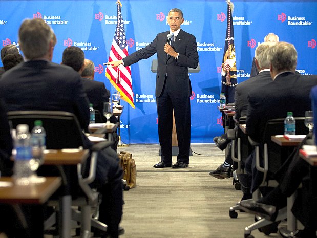 President Obama speaks on the debt ceiling negotiations during the Washington Business Roundtable in Washington, Dec. 5. 