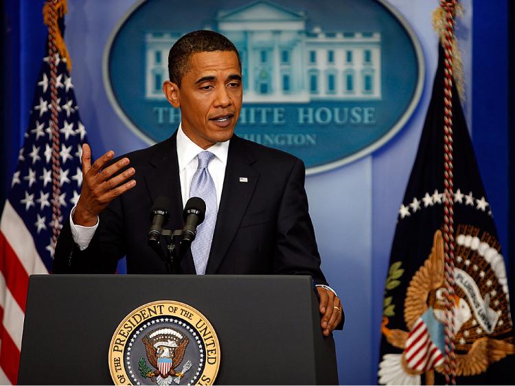 Pres. Obama discussed the high cost of health care at a White House press conference. (Chip Somodevilla/Getty Images)